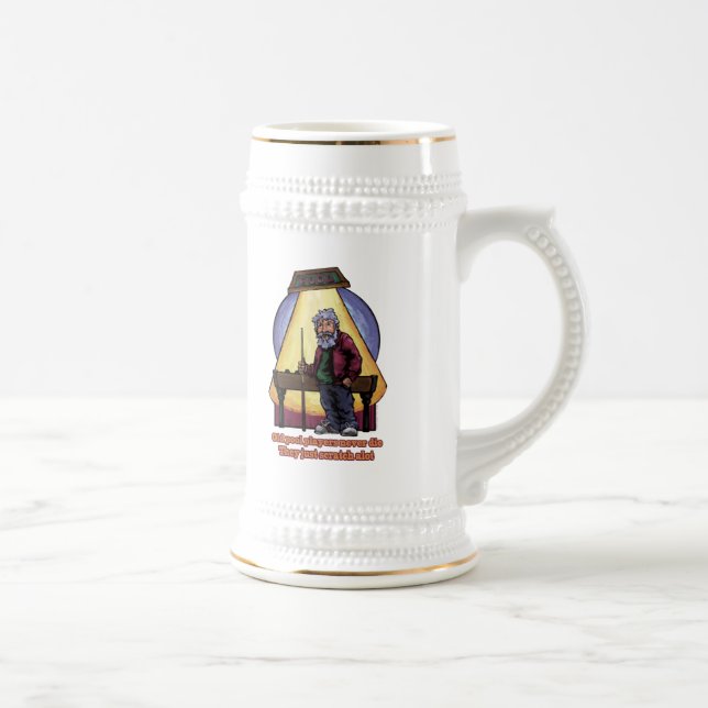 Old Pool players Beer Stein (Right)
