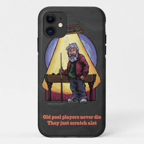 Old Pool players iPhone 11 Case