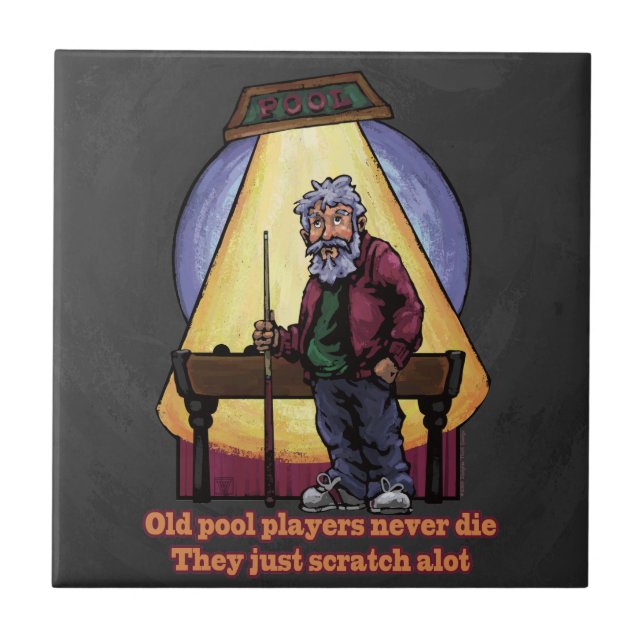Old Pool Players Character Art Tile (Front)
