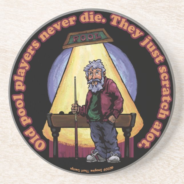 Old Pool players Coaster (Front)