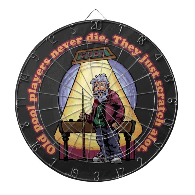 Old Pool Players Dart Board (Front)