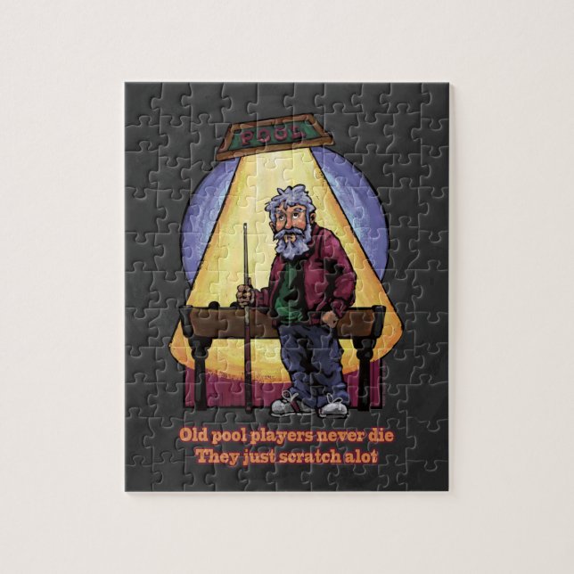 Old Pool players Jigsaw Puzzle (Vertical)