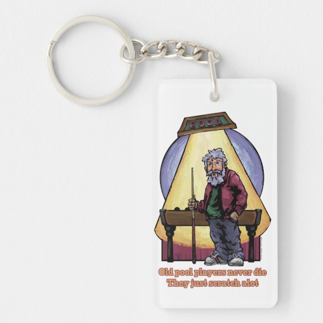 Old Pool Players Keychain (Front)