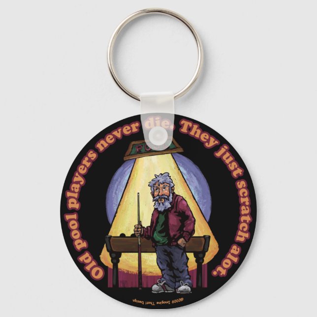 Old Pool players Keychain (Front)