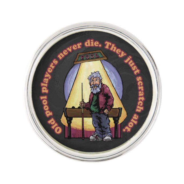 Old Pool Players Lapel Pin (Front)