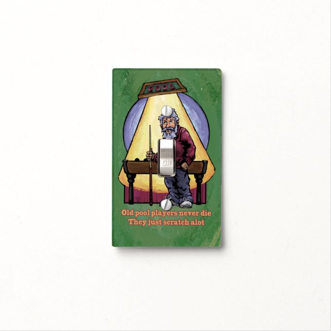 Old Pool Players Light Switch Cover (In Situ)