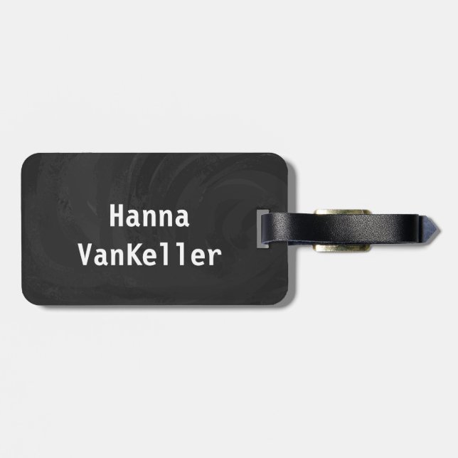 Old Pool Players Luggage Tag (Back Horizontal)