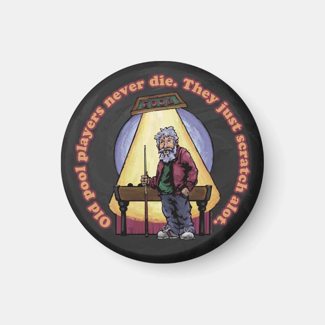 Old Pool Players Magnet (Front)