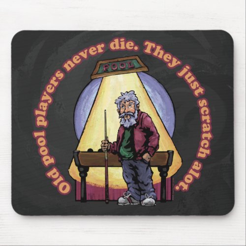 Old Pool Players Mouse Pad