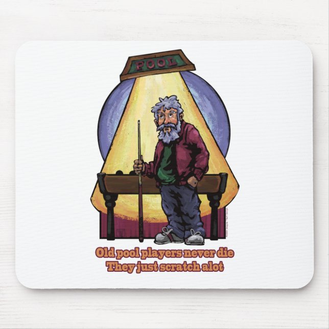 Old Pool players Mouse Pad (Front)