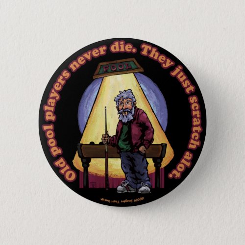 Old Pool players Pinback Button