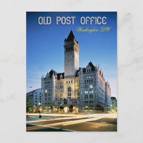 Old Post Office Pavilion Washington DC Postcard