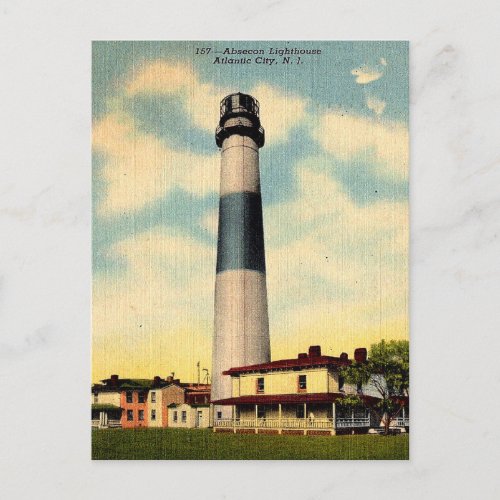 Old Postcard _ Absecon Lighthouse Atlantic City