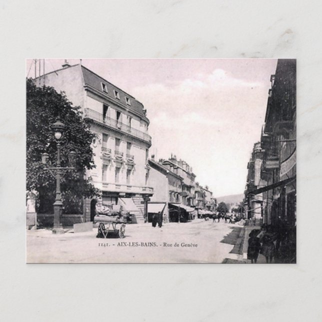 Old Postcard - Aix-les-Bains, France (Front)