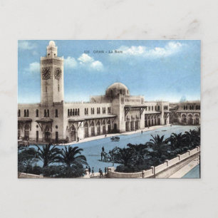Old Postcard - Algeria - Oran - Railway Station