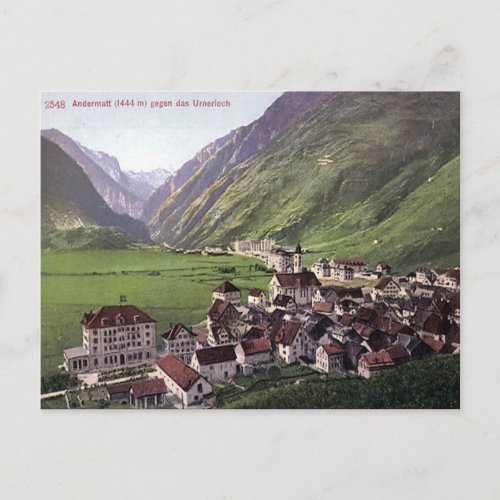 Old Postcard _ Andermatt Suisse