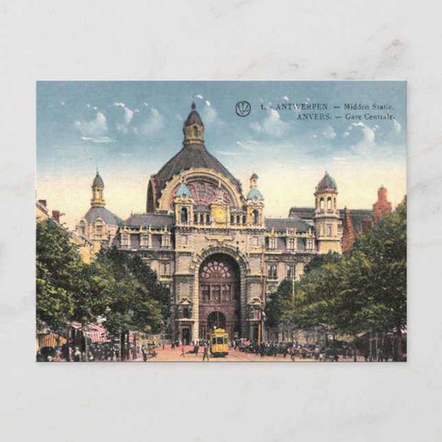 Old Postcard - Antwerp/Anvers, Belgium (Front)