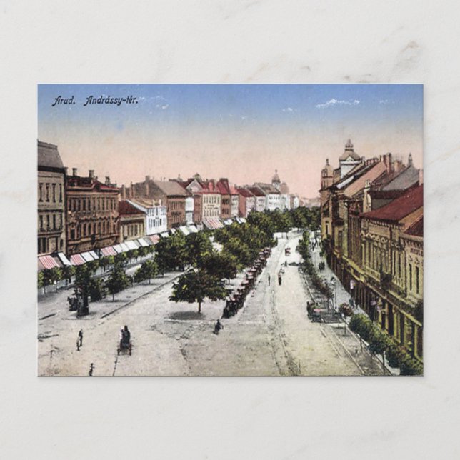 Old Postcard - Arad, Romania. (Front)