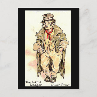 Old Postcard - Artful Dodger from "Oliver Twist"