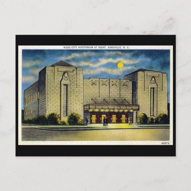 Old Postcard - Asheville, North Carolina, USA (Front)