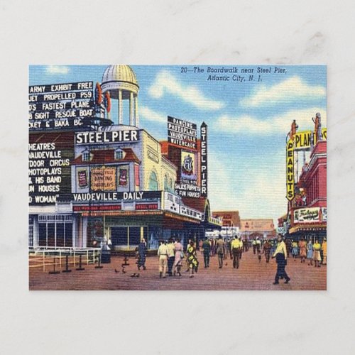 Old Postcard _ Atlantic City New Jersey USA