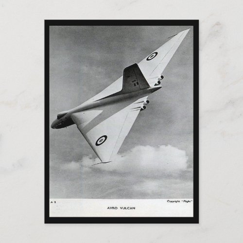 Old Postcard _ Avro Vulcan Bomber