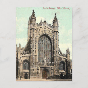 Old Postcard - Bath Abbey