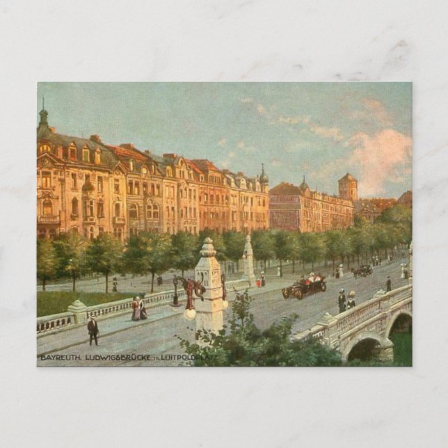 Old Postcard - Bayreuth, Germany (Front)