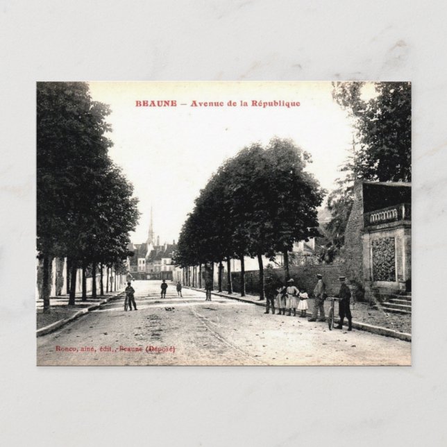 Old Postcard - Beaune, Côte d'Or, France (Front)