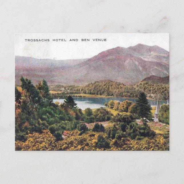 Old Postcard - Ben Venue, Trossachs, Scotland (Front)