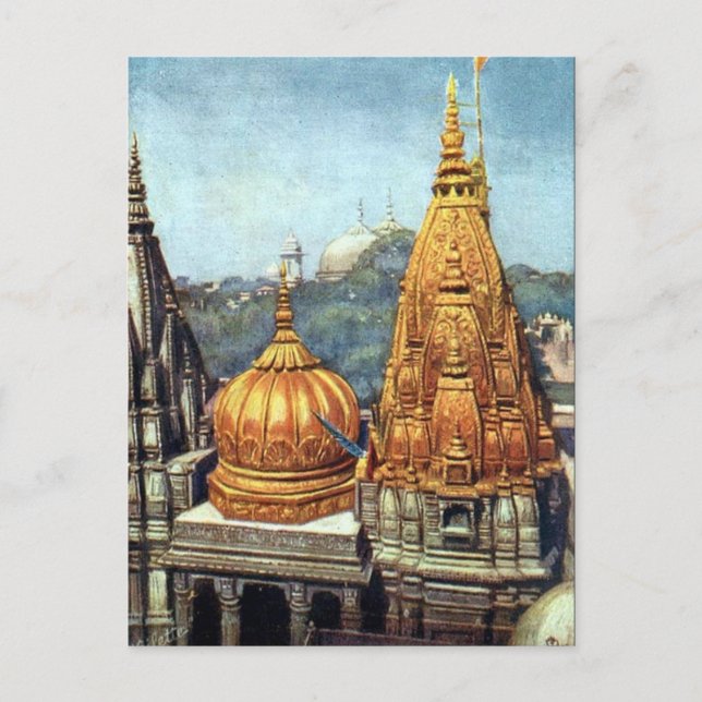 Old Postcard - Benares (Varanasi), India (Front)