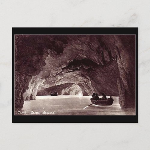 Old Postcard _ Blue Grotto Capri Italy