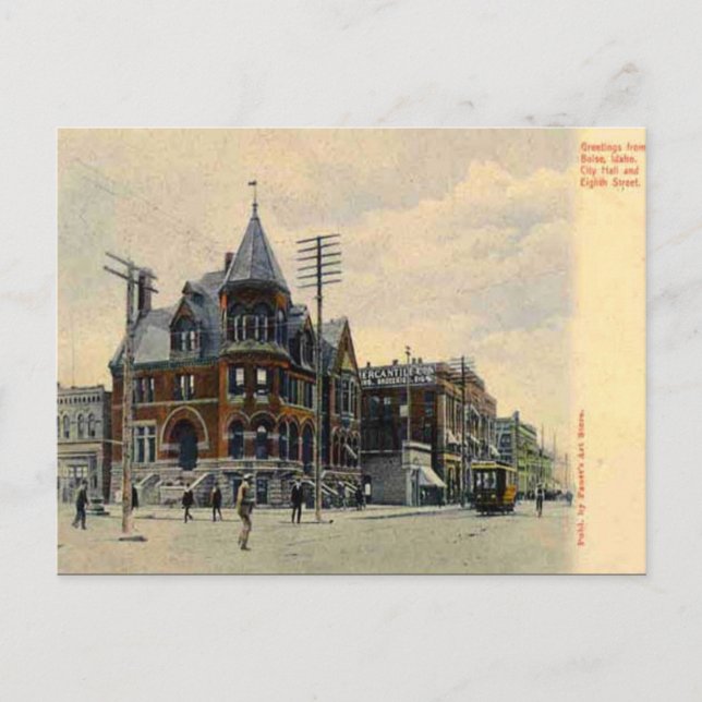 Old Postcard - Boise, Idaho, USA (Front)