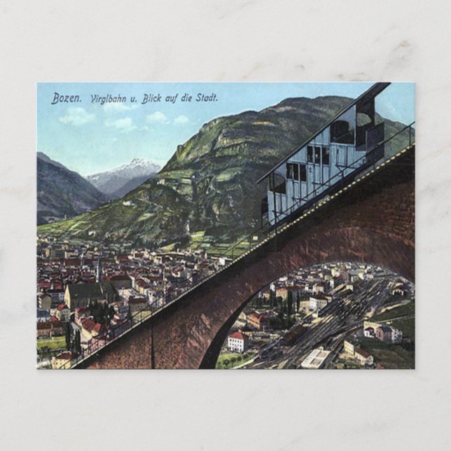 Old Postcard - Bolzano, Italy (Front)