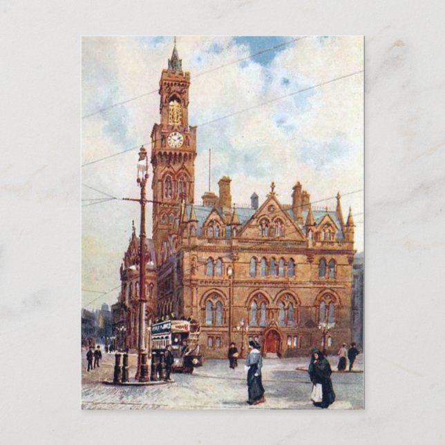 Old Postcard - Bradford, Yorkshire (Front)