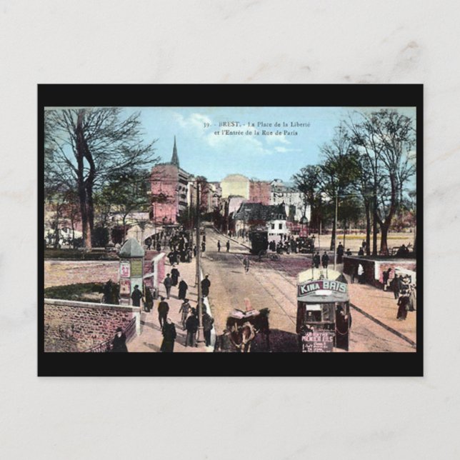 Old Postcard - Brest, Finistere, France (Front)