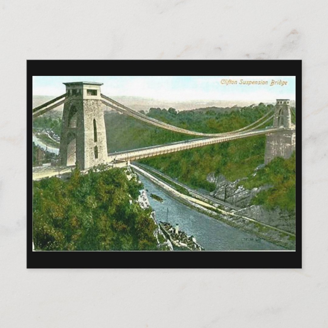 Old Postcard - Bristol, Clifton Suspension Bridge | Zazzle