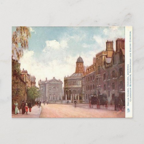 Old Postcard _ Broad Street Oxford