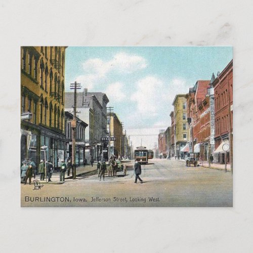 Old Postcard _ Burlington Iowa USA