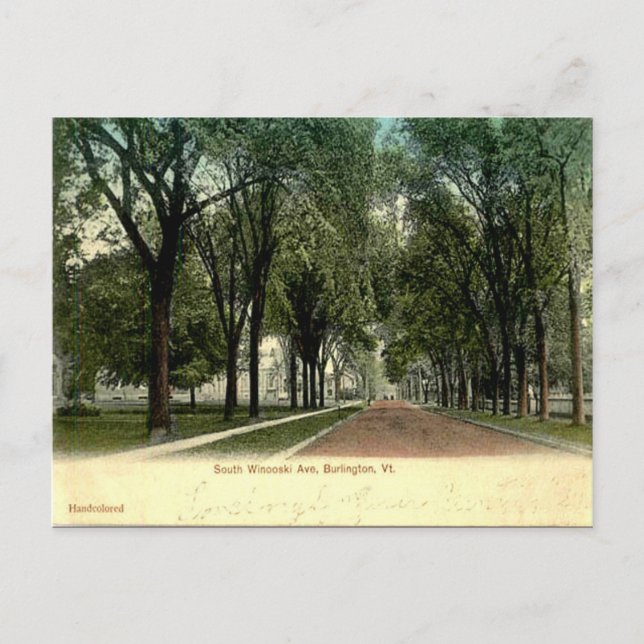 Old Postcard - Burlington, Vermont (Front)