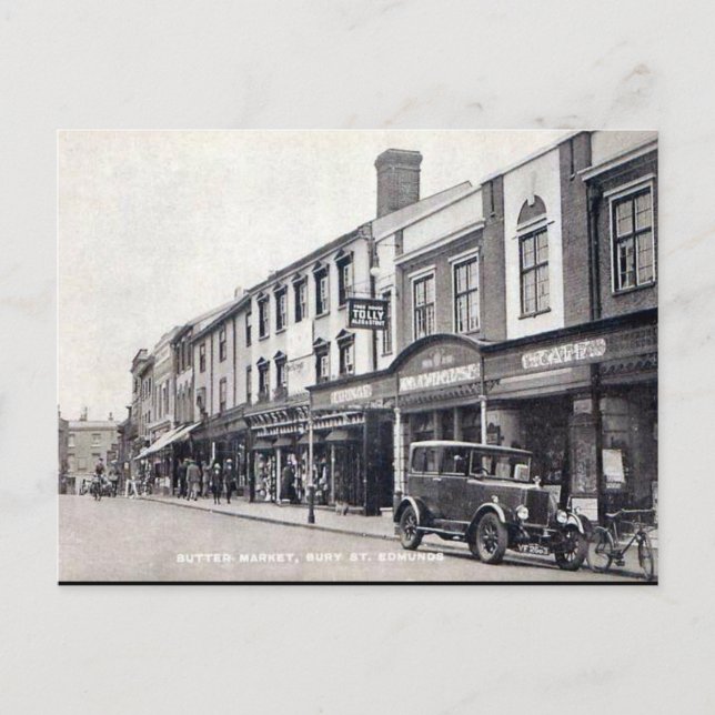 Old Postcard - Bury St Edmunds, Suffolk (Front)
