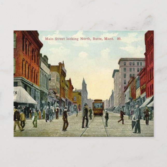 Old Postcard - Butte, Montana, USA (Front)