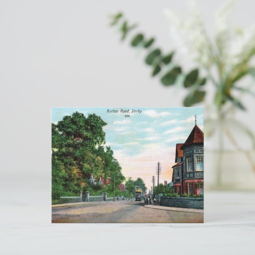 Old Postcard Buxton Road, Derby Zazzle