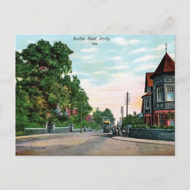 Old Postcard Buxton Road, Derby Zazzle