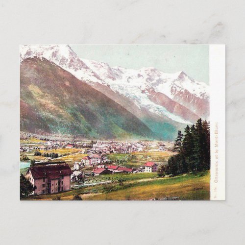 Old Postcard _ Chamonix and Mont Blanc