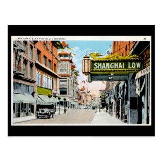 Old Postcard - Chinatown, San Francisco