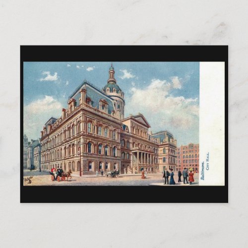 Old Postcard _ City Hall Baltimore Maryland