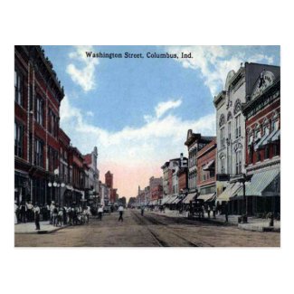 Old Postcard - Columbus, Indiana, USA