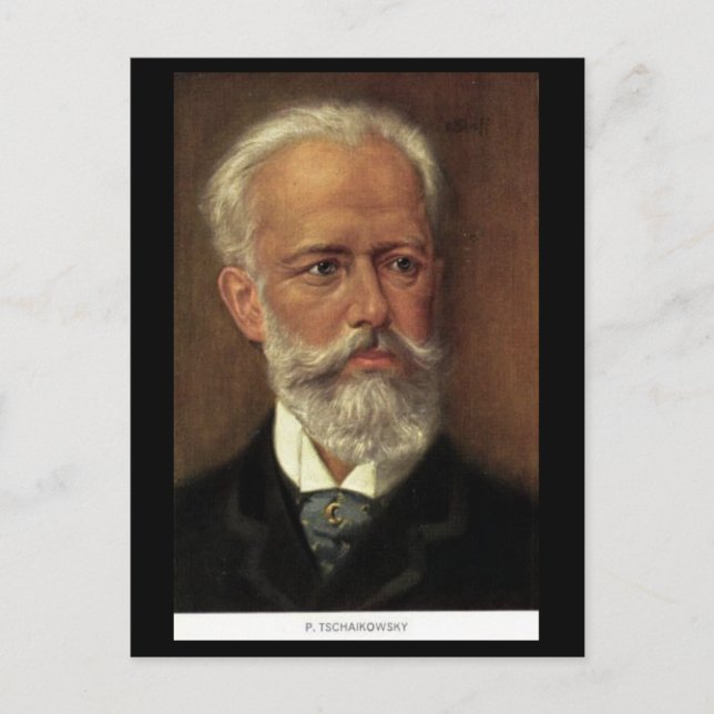 Old Postcard - Composers - Tchaikovsky (Front)