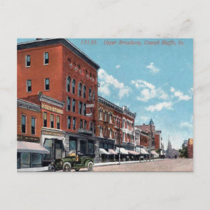 Old Postcard - Council Bluffs, Iowa, USA